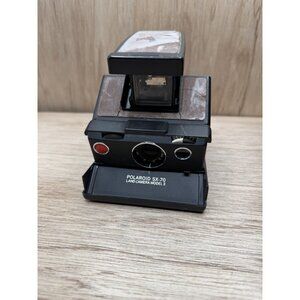 Polaroid SX‑70 Land Camera Model 3 Black 1973 Early Production Folding SLR